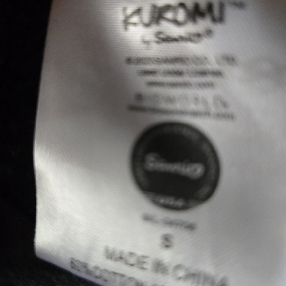 Black Kuromi Hoodie with Pink Lettering size small - Picture 3 of 4
